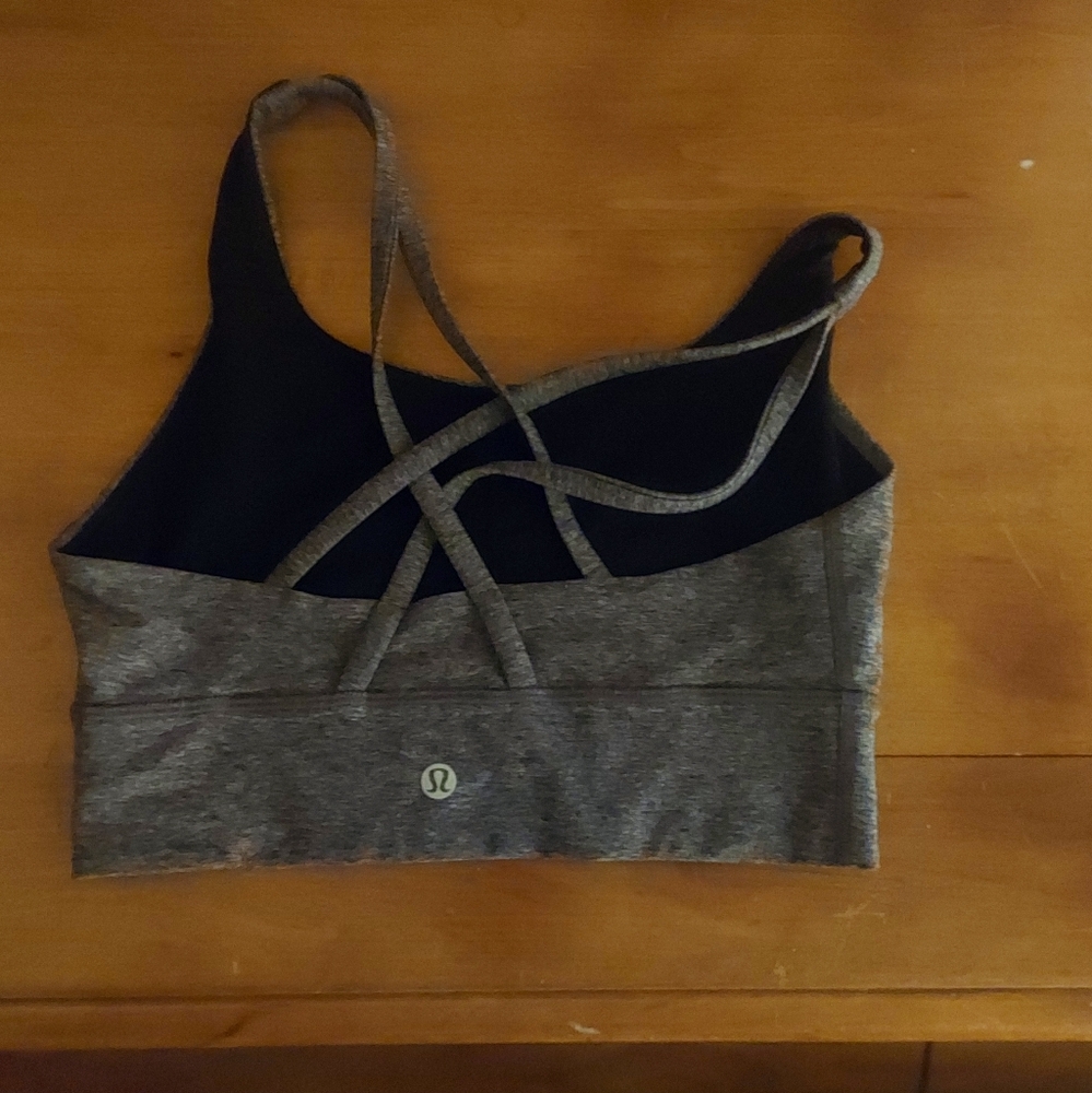 Like new Lululemon Black and Gray Sports Bra no flaws